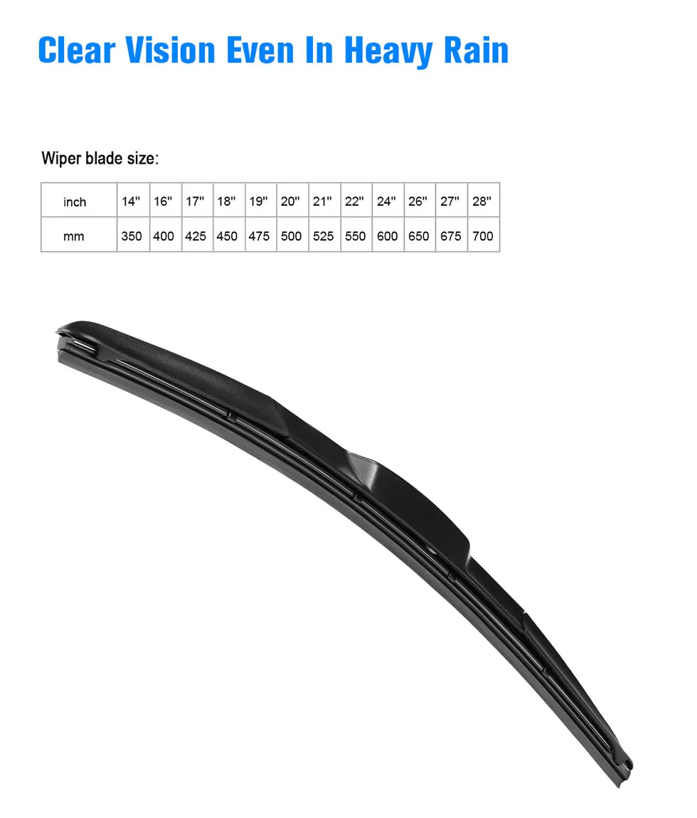 Hybrid Windshield Wiper Blades